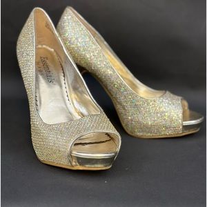 Essentials by A.B.S peep toe heels